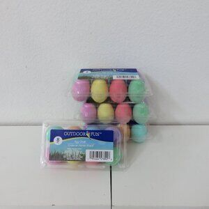 (#130) Sidewalk Chalk - 32 Egg Shaped - 4/8Piece - Assorted Colors
